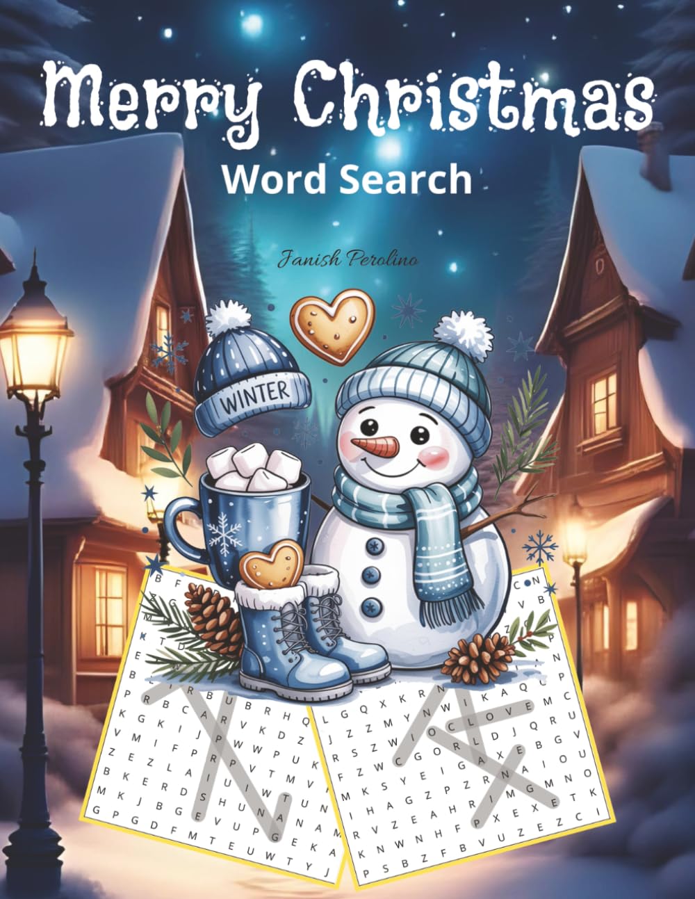 Merry Christmas Word Search: 40 Christmas Themes of Relaxing Word Hunts & Coloring Fun