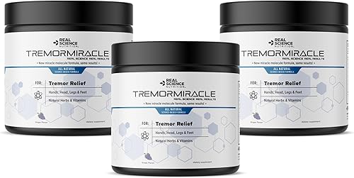 Real Science Nutrition Tremor Miracle  Suplemento esencial de hierbas para manos piernas pies temblores de cabeza 134 onzas sabor a uva 3