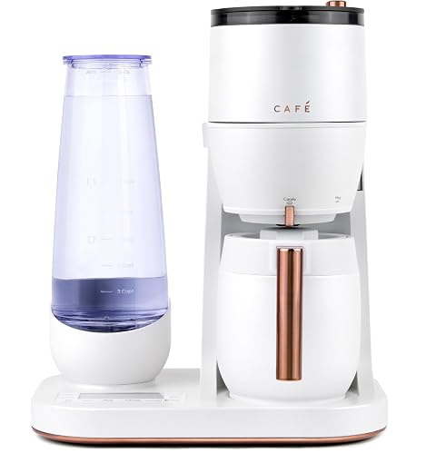 Caf Specialty Grind and Brew Coffee Maker Single-Serve to 10-Cup Thermal Carafe with Built-In Bean Grinder Removable 75oz