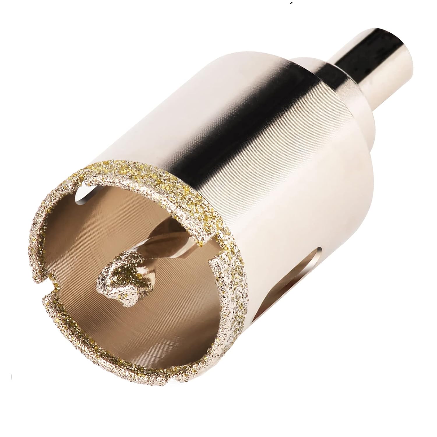 6"(150mm) Diamond Hole Saw, Glass Hole Saw with Guiding Drill Bit for Glass Ceramic Marble Porcelain Tile Granite Quartz Gemstone