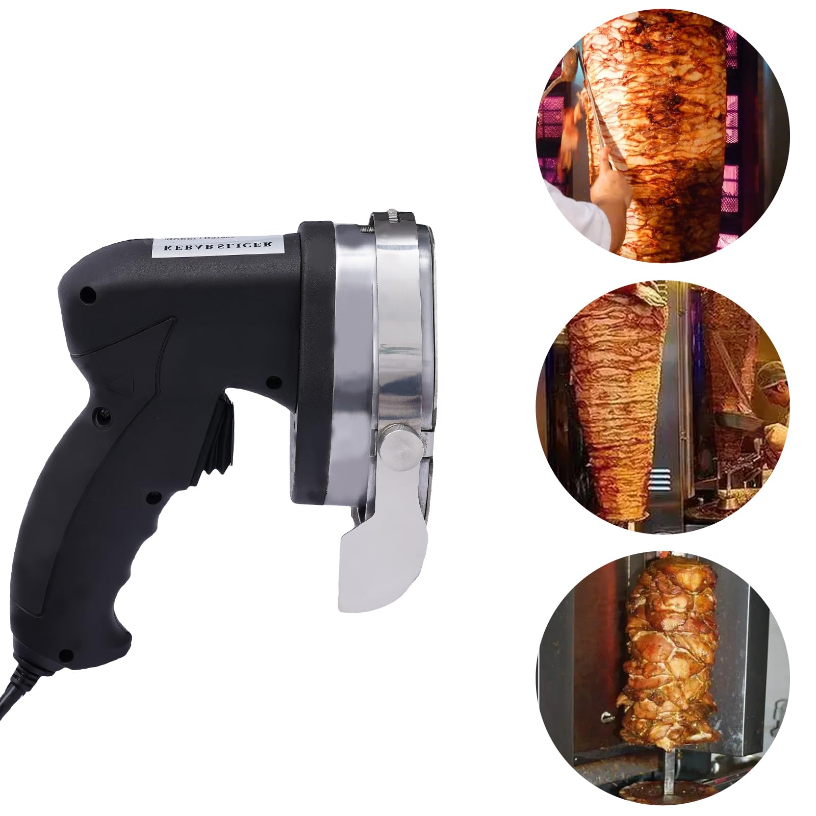 Elektrischer Dönermesser, 80W Elektrischer Schawarma-Schneider,
