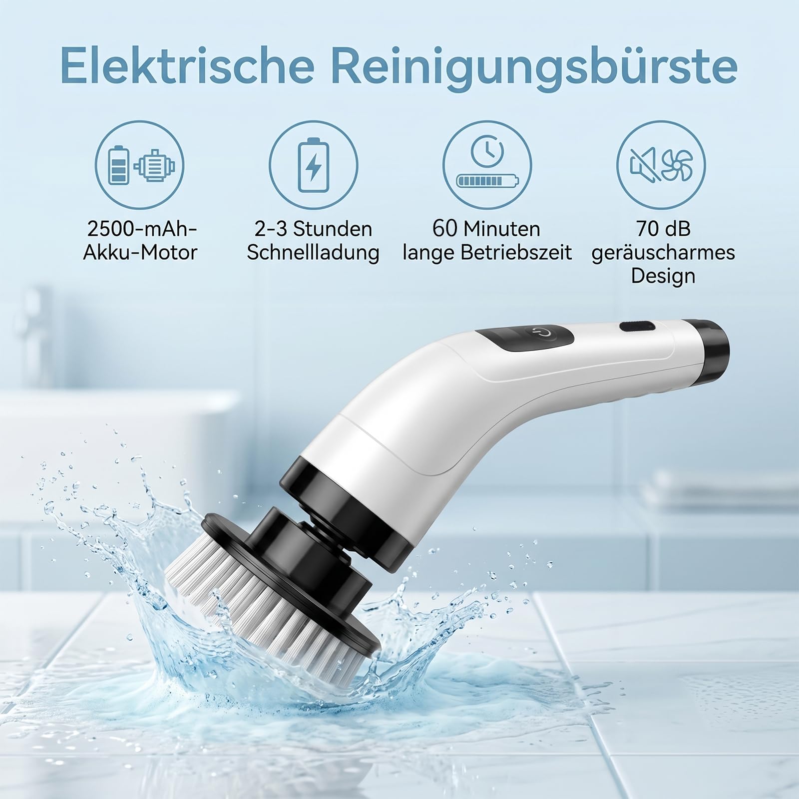 Elektrische Reinigungsbürste Teppichreiniger, Nass trockensauger, 18Kpa Polsterreiniger Gerät, Nasssauger für Teppiche,Polster Autositze & Sofa