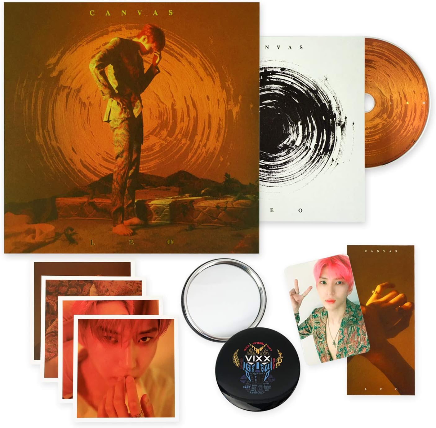 VIXX LEO 1st Mini Album - [ CANVAS ] CD + Photobook + Photo Paper + PhotoCard + Ticket + FREE GIFT / K-POP Sealed