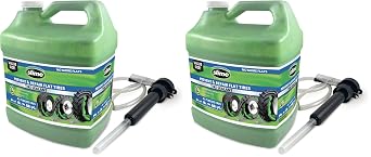 Slime 10206 Flat Tire Puncture Repair Sealant, Prevent and Repair, All Off-Highway Tubeless Tires, Non-Toxic, eco-Friendly, 1 Gallon jug Pack of 2