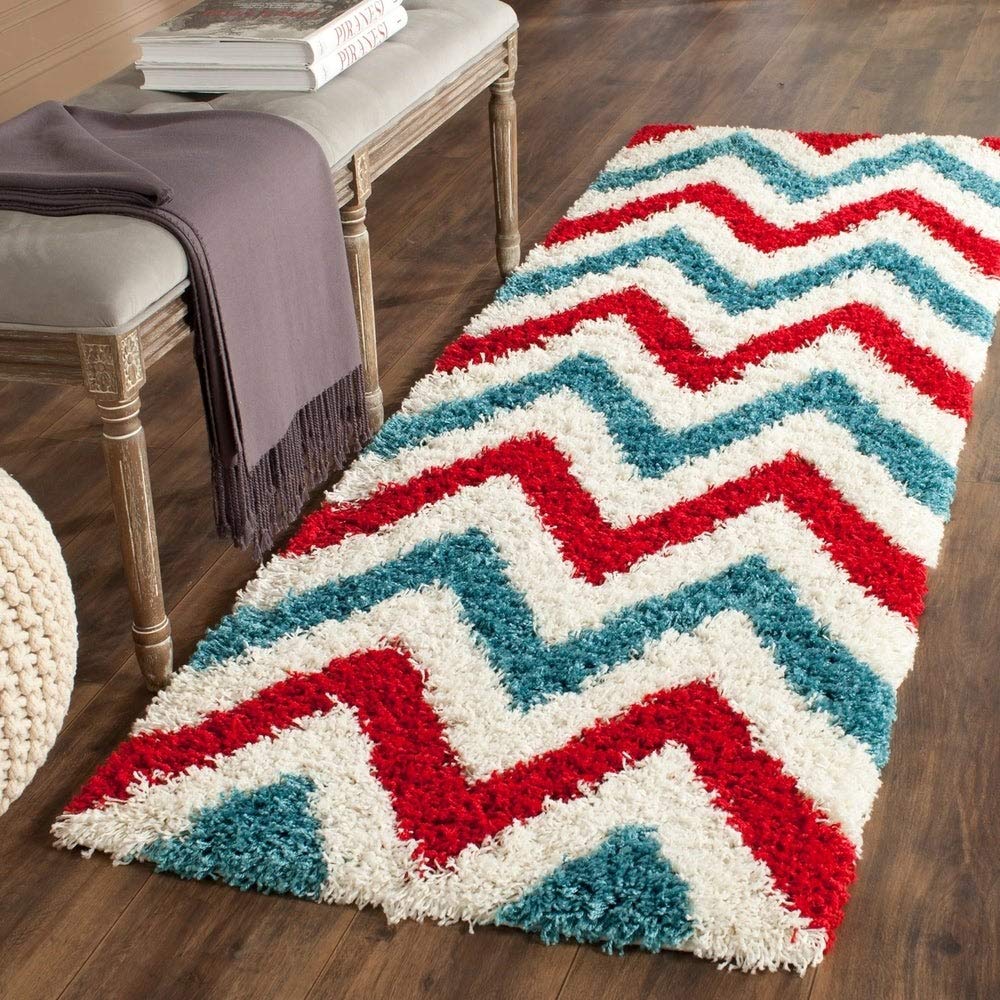 Modern Bedside Runner Fluffy Shaggy Carpet & Rugs (Multicolor 2 X 6 Feet Runner) (B0CSB3PX3Y) Amazon Price History, Amazon Price Tracker
