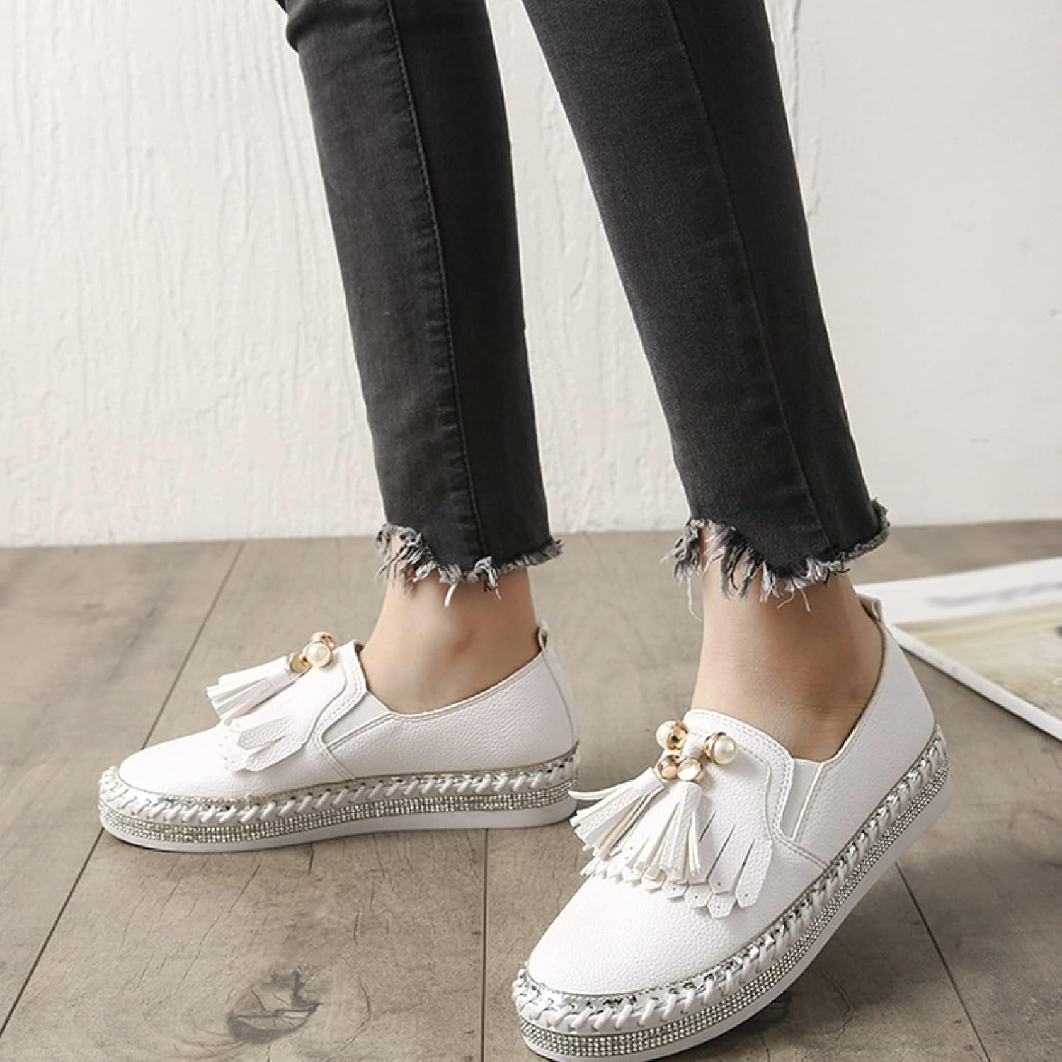 ADSNS] スニーカー ニット風 無地 レディース 靴 ローカット