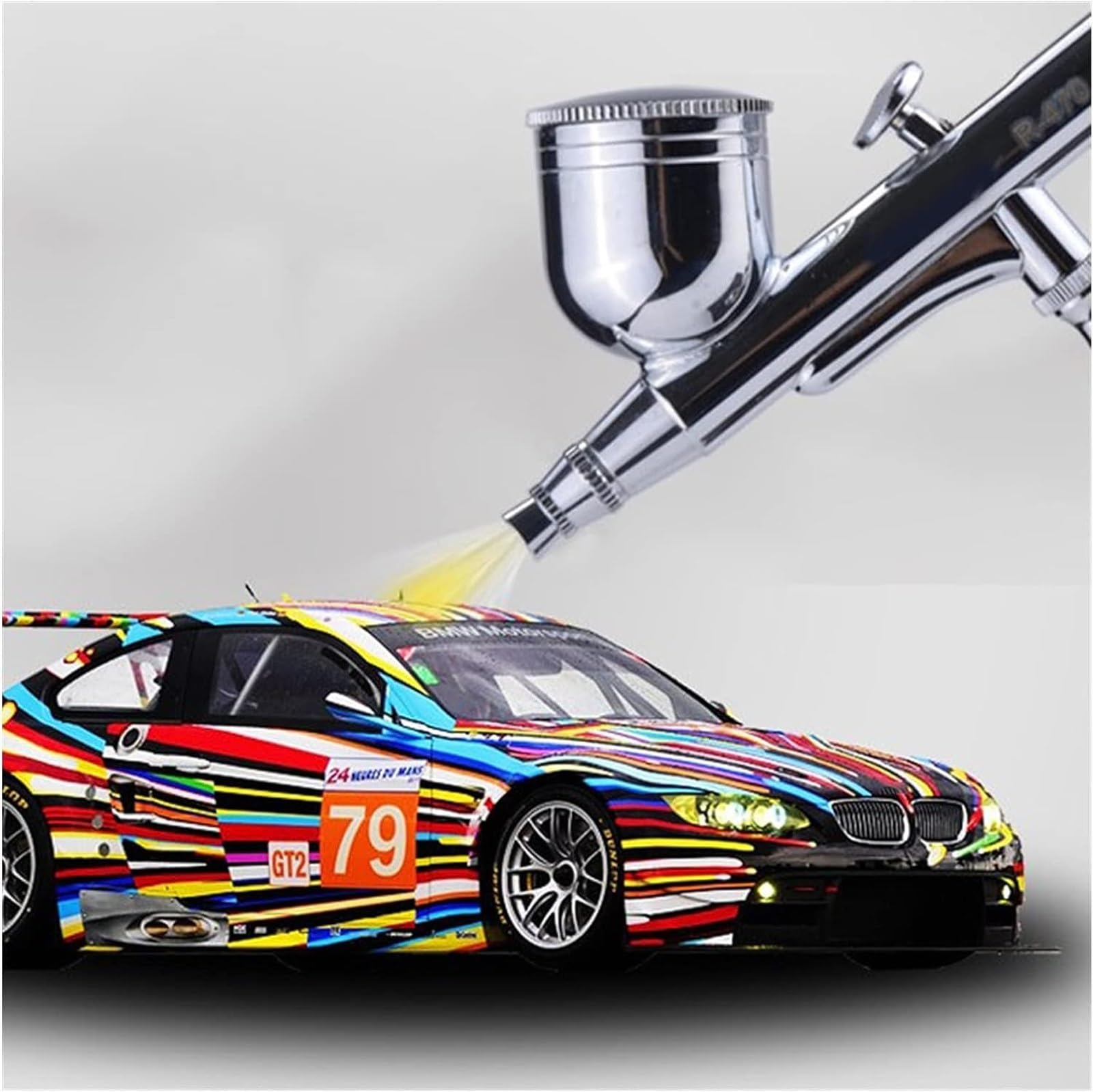 Sand Blaster 0.2/0.3/0.5mm zasilanie grawitacyjne Dual Action aerograf aerograf farba w sprayu zestaw pistoletów tatuaż narzędzie do paznokci zestaw długopisów Beauty