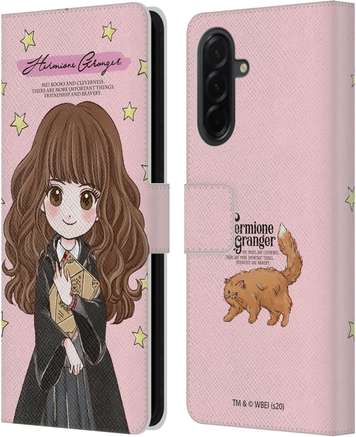 Head Case Designs Officially Licensed Harry Potter Hermione Granger Deathly Hallows XXXVII Leather Wallet Case Compatible with Samsung Galaxy A36 5G