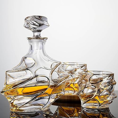 Miniatura 3 de Juego de decantadores de whisky con 6 vasos, juegos de decantadores de whisky para hombres, regalos de aniversario de cumpleaños para hombres,