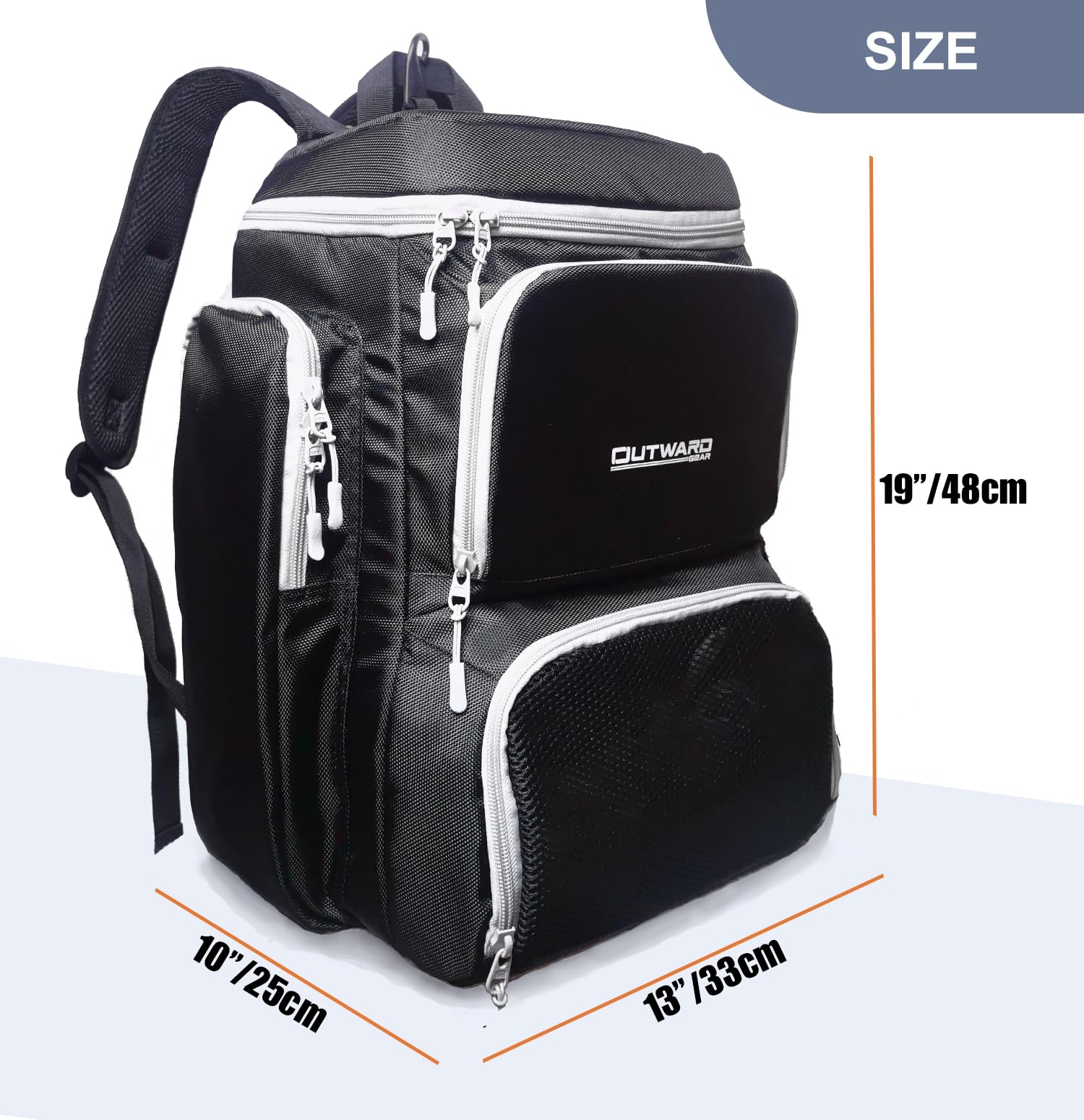 Pickleball Bag Deluxe Backpack Fits 4 Paddles and 10+ Balls 