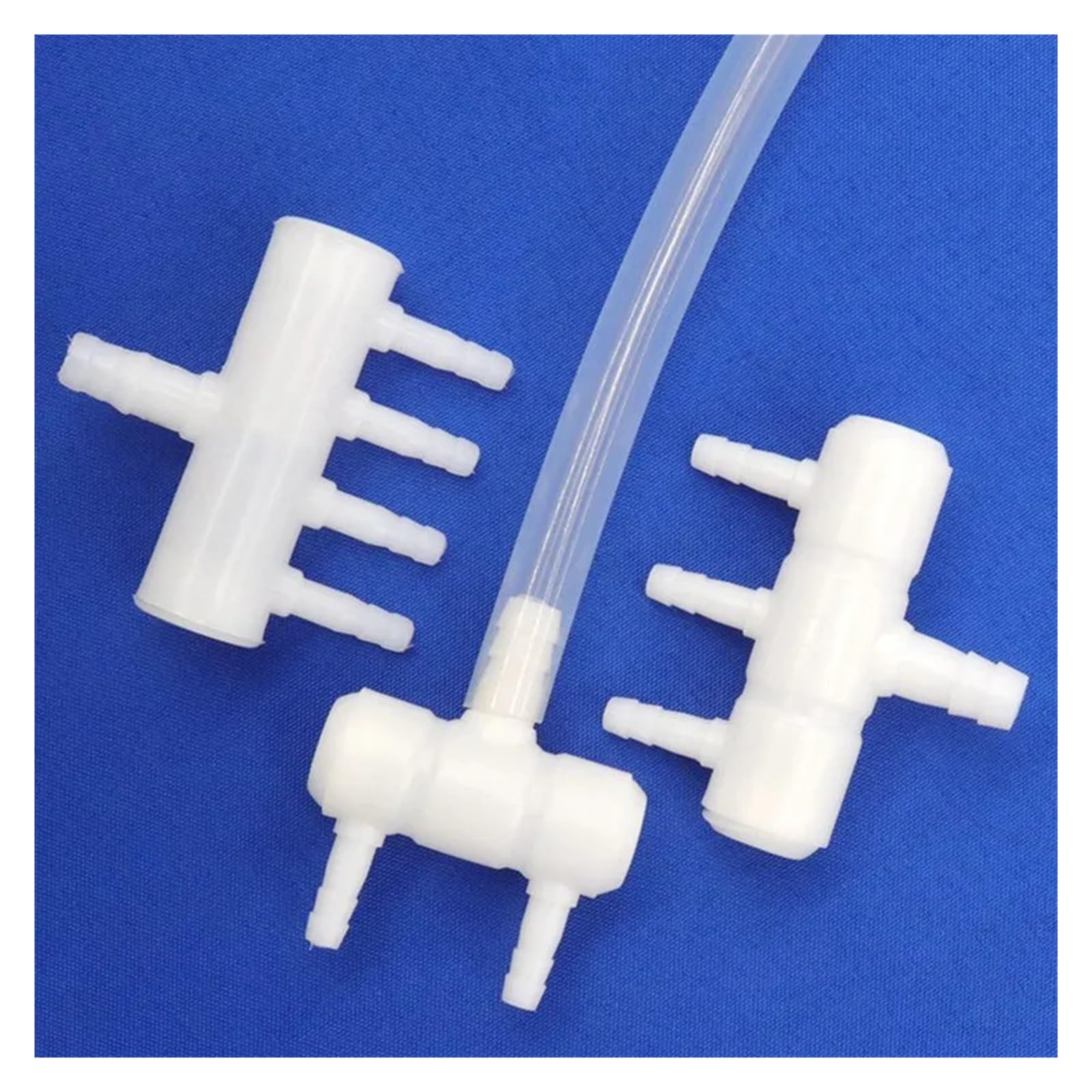 100~2 stücke Kunststoff 3 4-Wege Schlauch Splitter Anschlüsse Bewässerung Wasser Rohr Verteiler Armaturen Aquarium luftpumpe Gas Umsteller(2 Heads,100pcs)