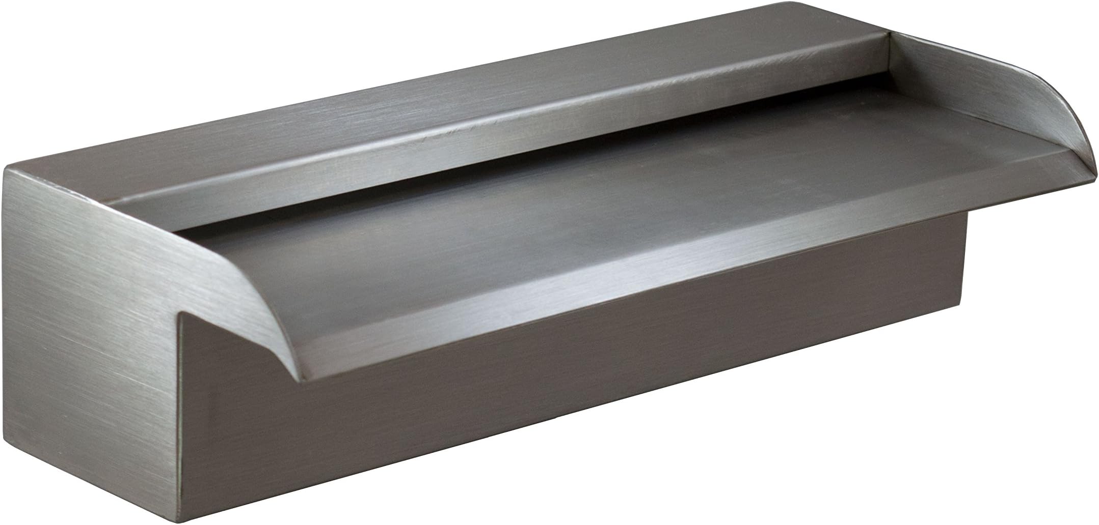 Nakano 12" Waterfall Spillway for Fountains, Pools, Ponds - 316 Stainless (Recommended)