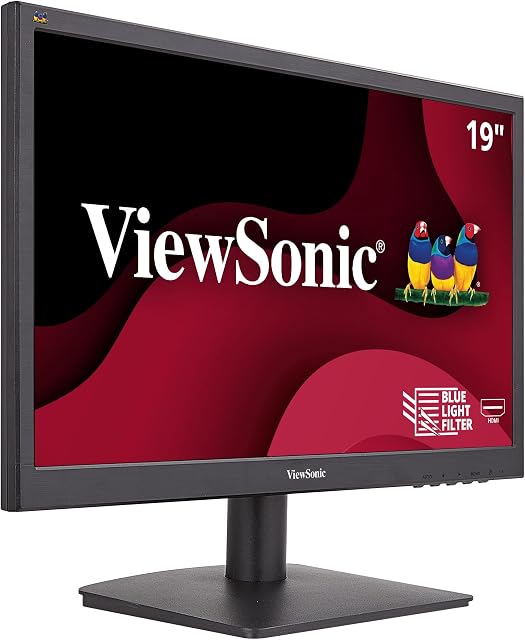ViewSonic VA1903H 19-Inch WXGA 1366x768p 16:9 Widescreen Monitor avec vue améliorée confort, personnalisé ViewModes et HDMI pour le foyer et le bureau