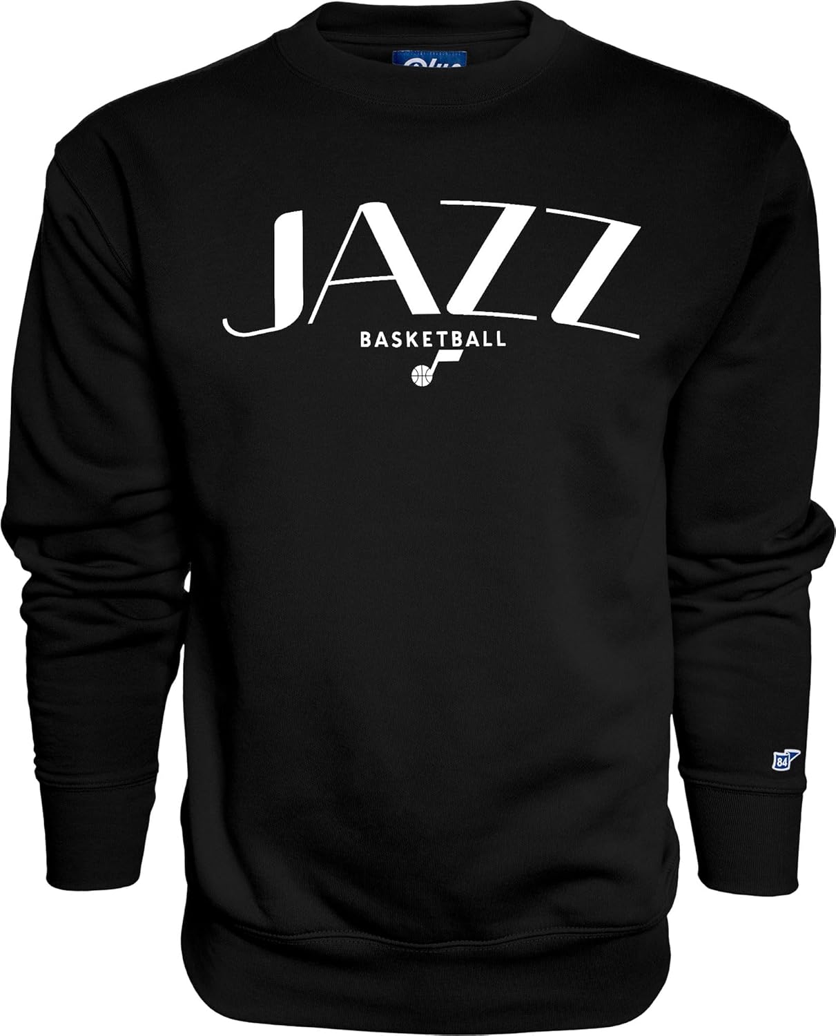 Blue 84 NBA Officially Licensed Crewneck Sweatshirt Embroidery Basketball Arch