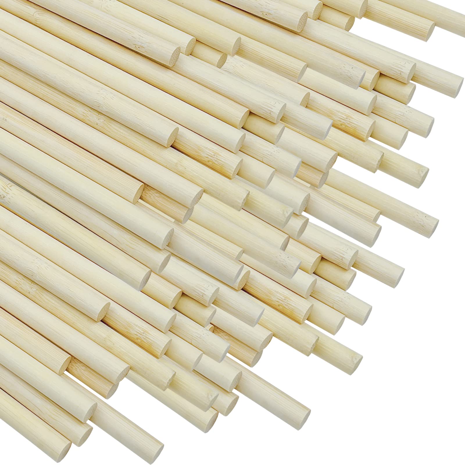 Photo 1 of Wooden Dowels Rods 1/4 X 16 Inch - 50 Pieces, Wooden Sticks for Crafts and Diyers 1/4" x 16"inch 50 Pieces