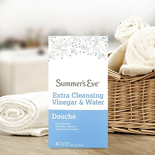 Miniatura 5 de Summer's Eve Douche, vinagre de limpieza extra y agua, 4.5 onzas líquidas cada uno, 6 unidades (paquete de 4 unidades cada uno)