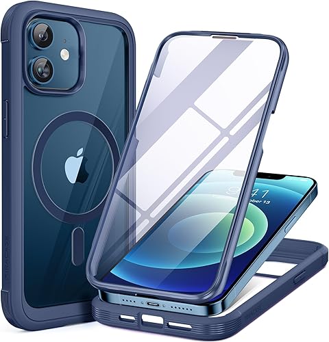Miniatura 146 de Miracase Funda para iPhone SE de 3ª/2ª generación 2022 2020 de cuerpo completo con protector de pantalla de vidrio integrado, resistente protección