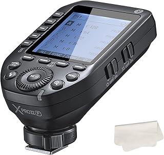 Godox XProII-F Wireless Flash Trigger for Fuji Camera, 1/8000s HSS TTL Convert-Manual TCM Function Large LCD Screen Flash Transmitter Compatible with Fuji GRX50S X-T1 X-T2 X-10 X-PRO1 X-A3 X100T X100F