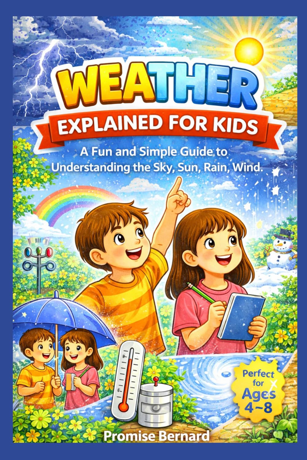 Weather Explained for Kids: A Fun and Simple Guide to Understanding the sky, sun, rain, wind.