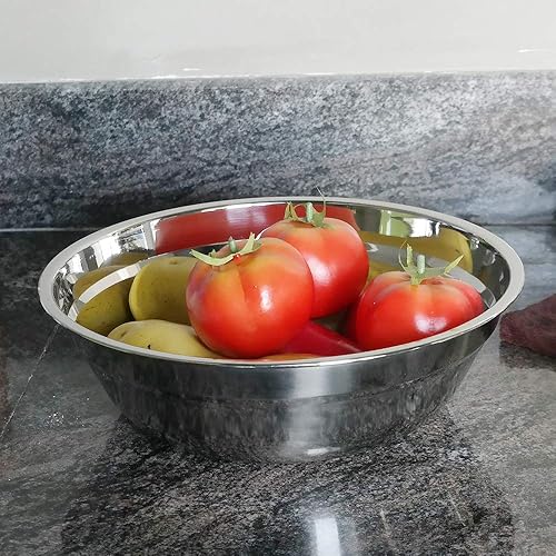 Miniatura 4 de Kekow Cuencos grandes de acero inoxidable, cuenco para servir, juego de 4
