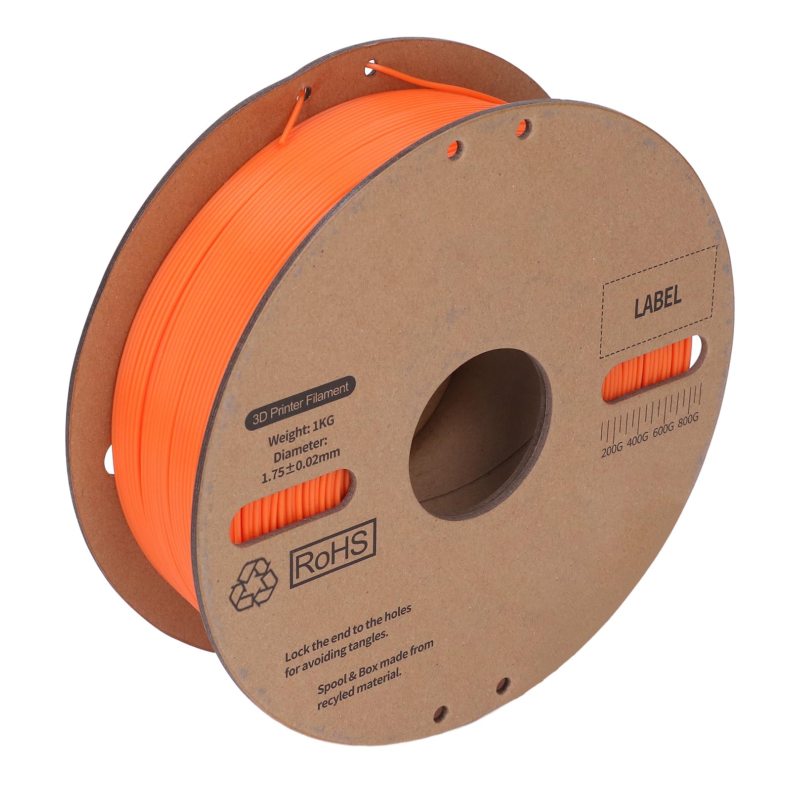 PLA-Filament 1,75 mm Bündel, 3D-Drucker-Filament für Hochgeschwindigkeitsdruck bis zu 600 mm/s, verbesserte Zähigkeit PLA mit hoher Maßgenauigkeit +/- 0,03 mm, kompatibel mit