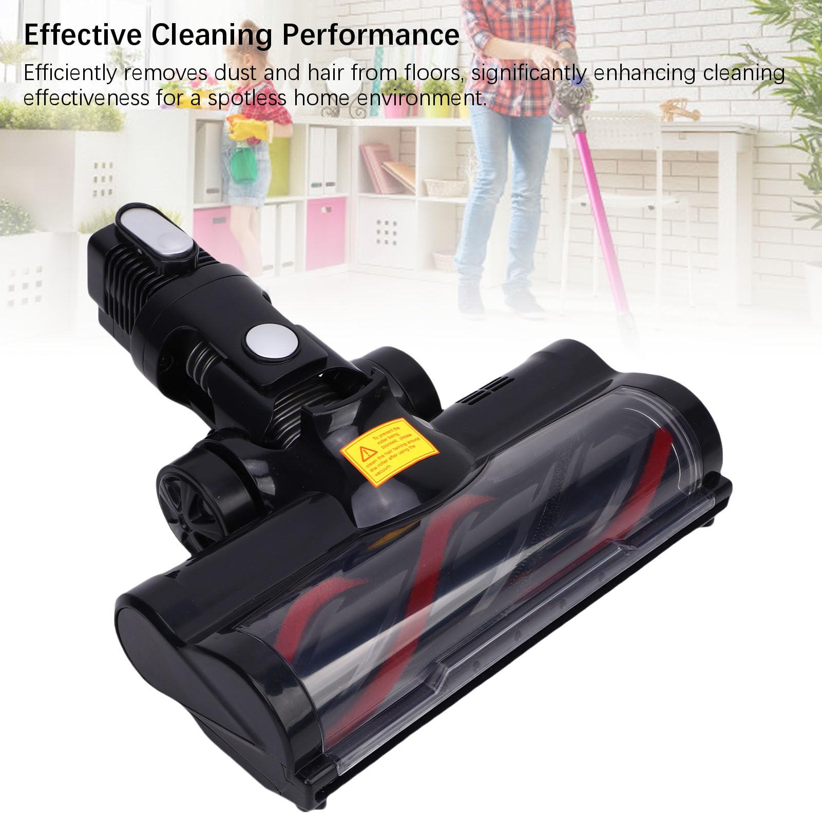 Cabezal de Cepillo para Aspiradora, Material ABS, Boquilla de Repuesto Universal para Aspiradoras Inalámbricas, Adecuado para Las Series N5 y N3, Ideal para Pisos de Madera y Alfombras