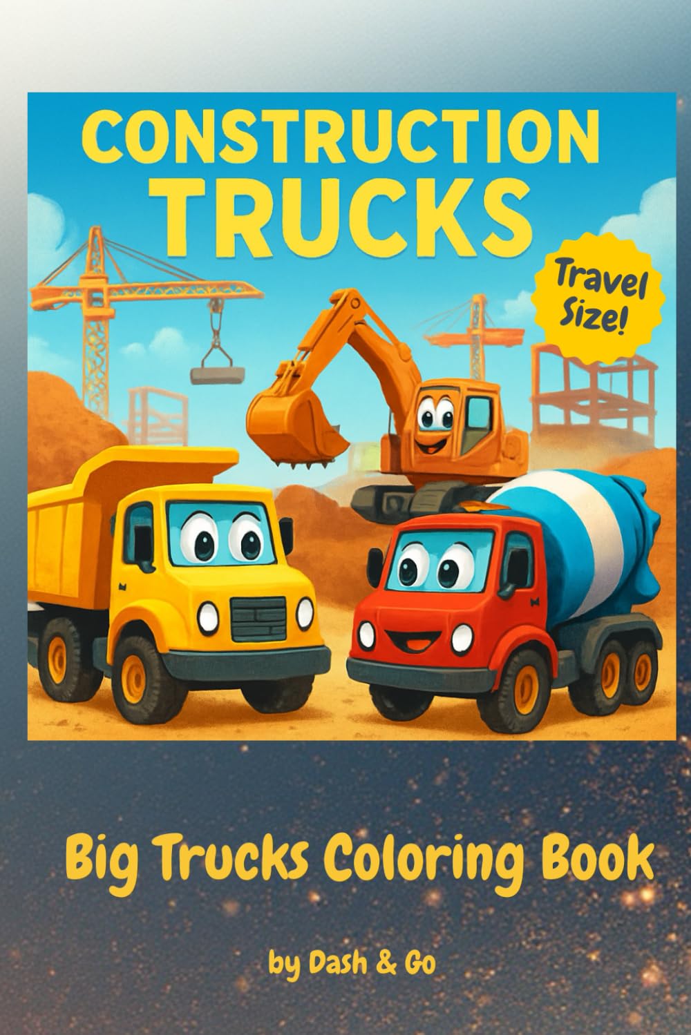Construction Trucks - Big Trucks Coloring Book (Roundtrip Travel Series)