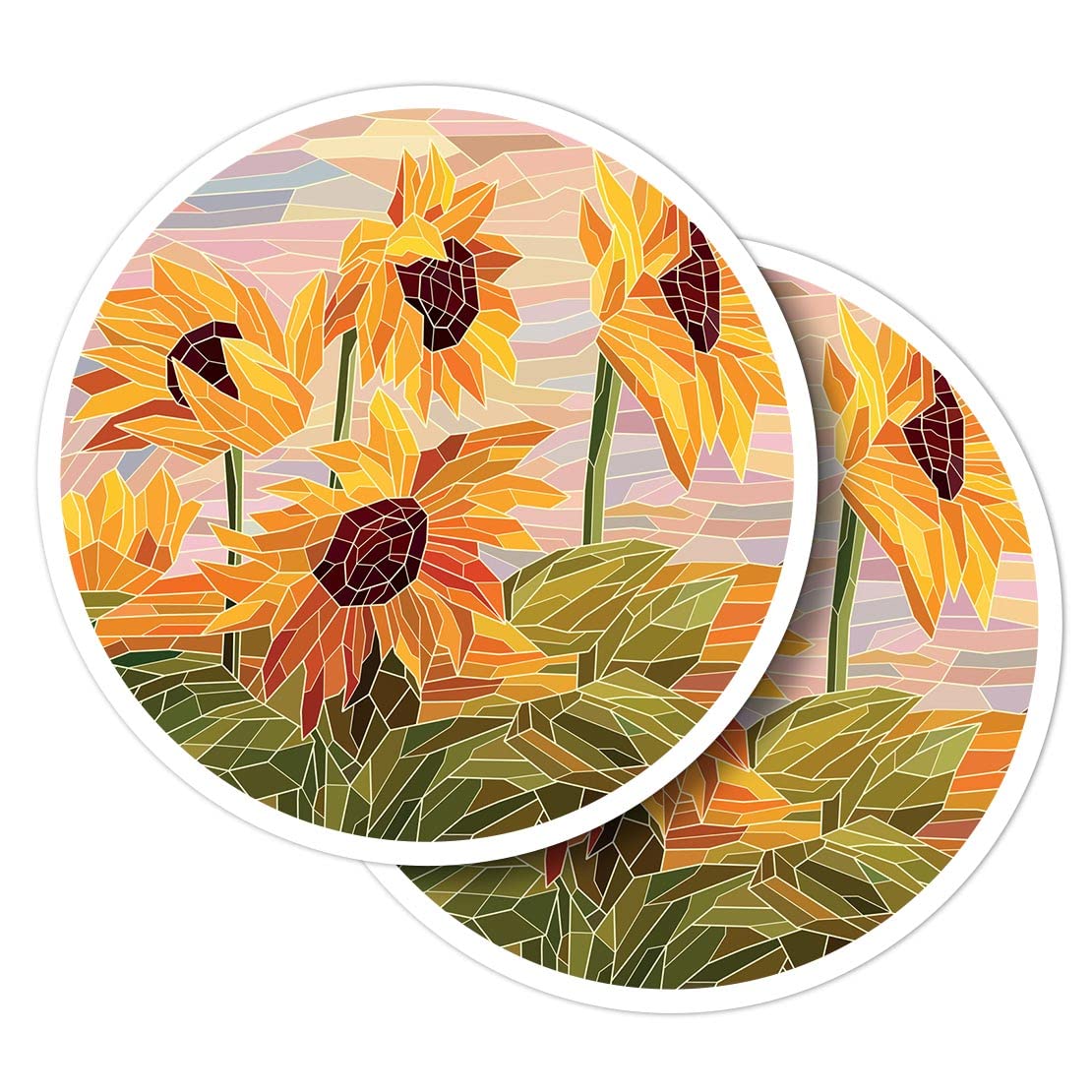 Vinyl-Aufkleber Rund 10 Cm – Vergissmeinnicht-Blumen In Violett & Blau, Für Laptop, Kühlschrank & Mehr