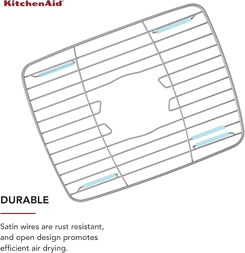 Miniatura 3 de KitchenAid Protector de fregadero pequeño, 10.5 x 12.5 x 1.4 pulgadas, agua mineral