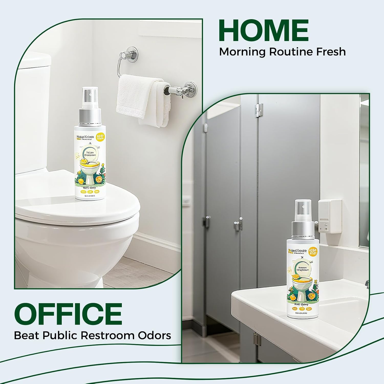 Portable Toilet Odor Eliminator : Odor Eliminating Freshener for Bathroom and Restroom Use by Adults Portable 6.8 OZ