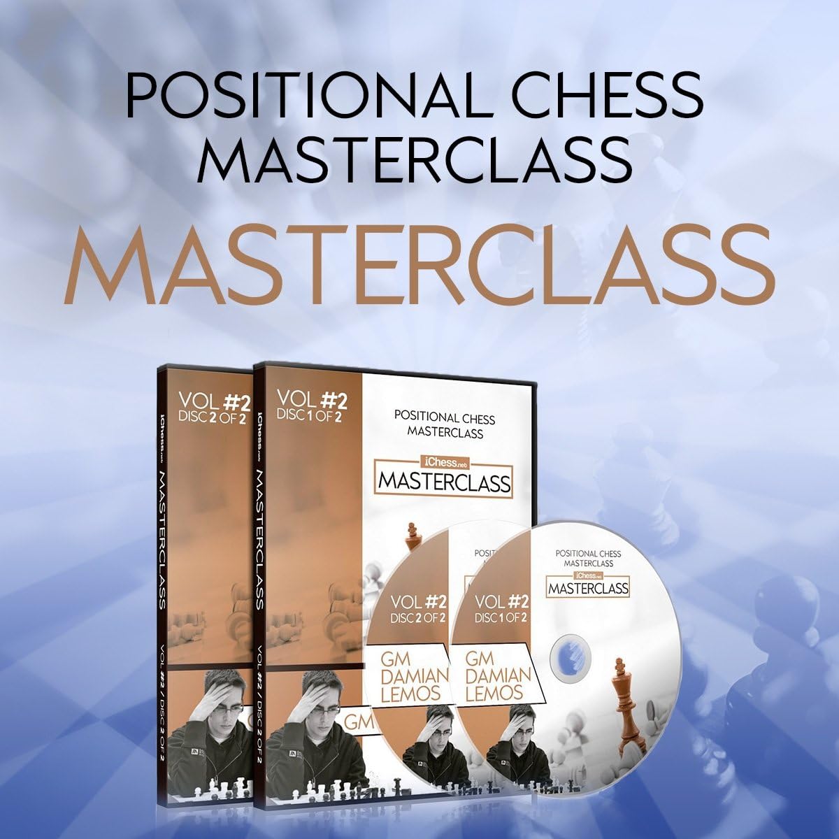 MASTERCLASS - Damian Lemos' Positional Chess Masterclass – GM Damian Lemos - Over 9 Hours of Content! - Volume 2 Instructional Chess DVD