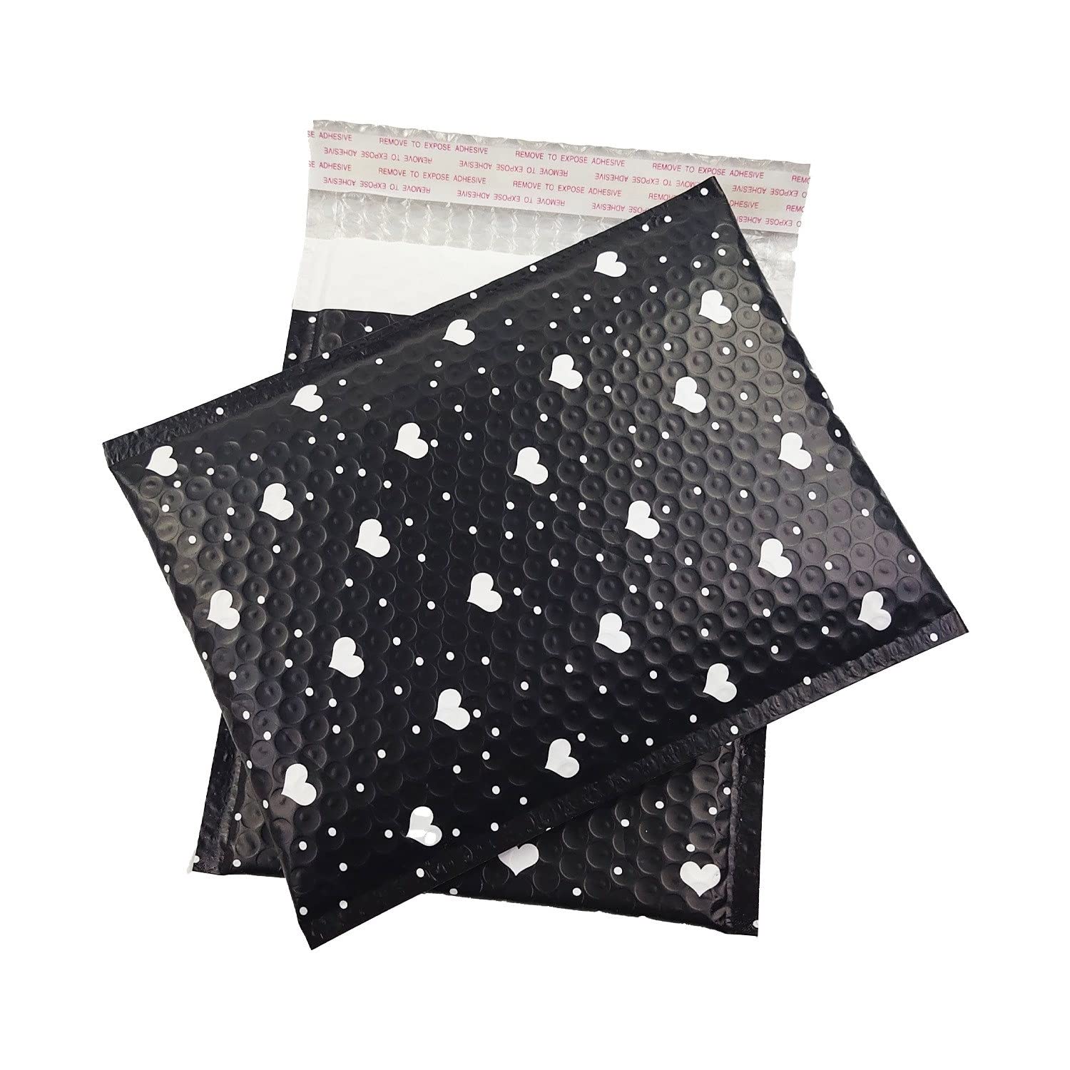 Luftpolsterumschläge 25 stücke 7x9 "Mailer Poly Blase gepolsterte Mailing Umschläge for den Mailer Geschenkverpackung Selbstversiegelungsbeutel Blasepolsterung Luftpolsterumschläge A4 ( Size : Black L