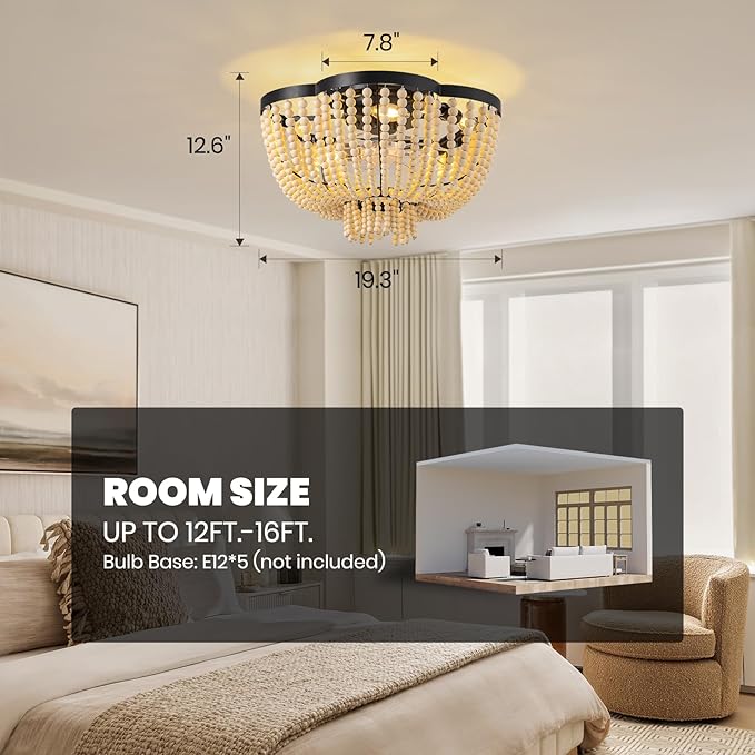 Ventilador de Techo 49 cm Con Luz y Control Remoto 6 Velocid miniatura 6