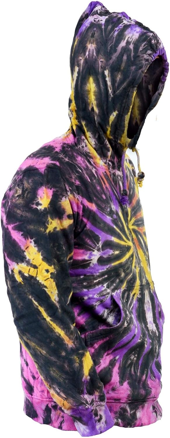 Ezhippie Mens Tie Dye Colorful Hoodie - Image 4