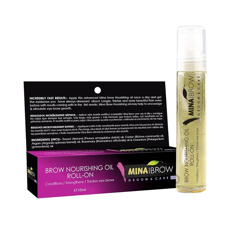 MinaiBrow Óleo para Sobrancelhas, Cílios, Cabelos e Pele, 10 mL