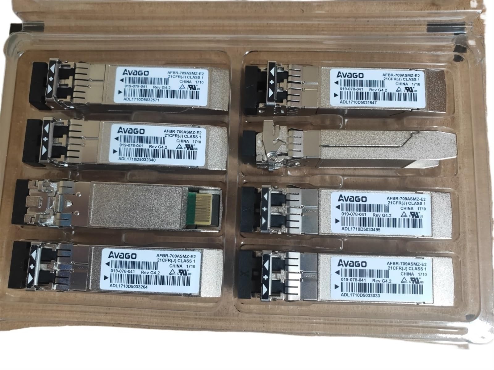 EMC/019-078-041/AFBR-709ASMZ-E2/Ricetrasmettitore Ottico SFP+ 10G 850nm/Ricetrasmettitore SFP+ 10g/Switch in Fibra