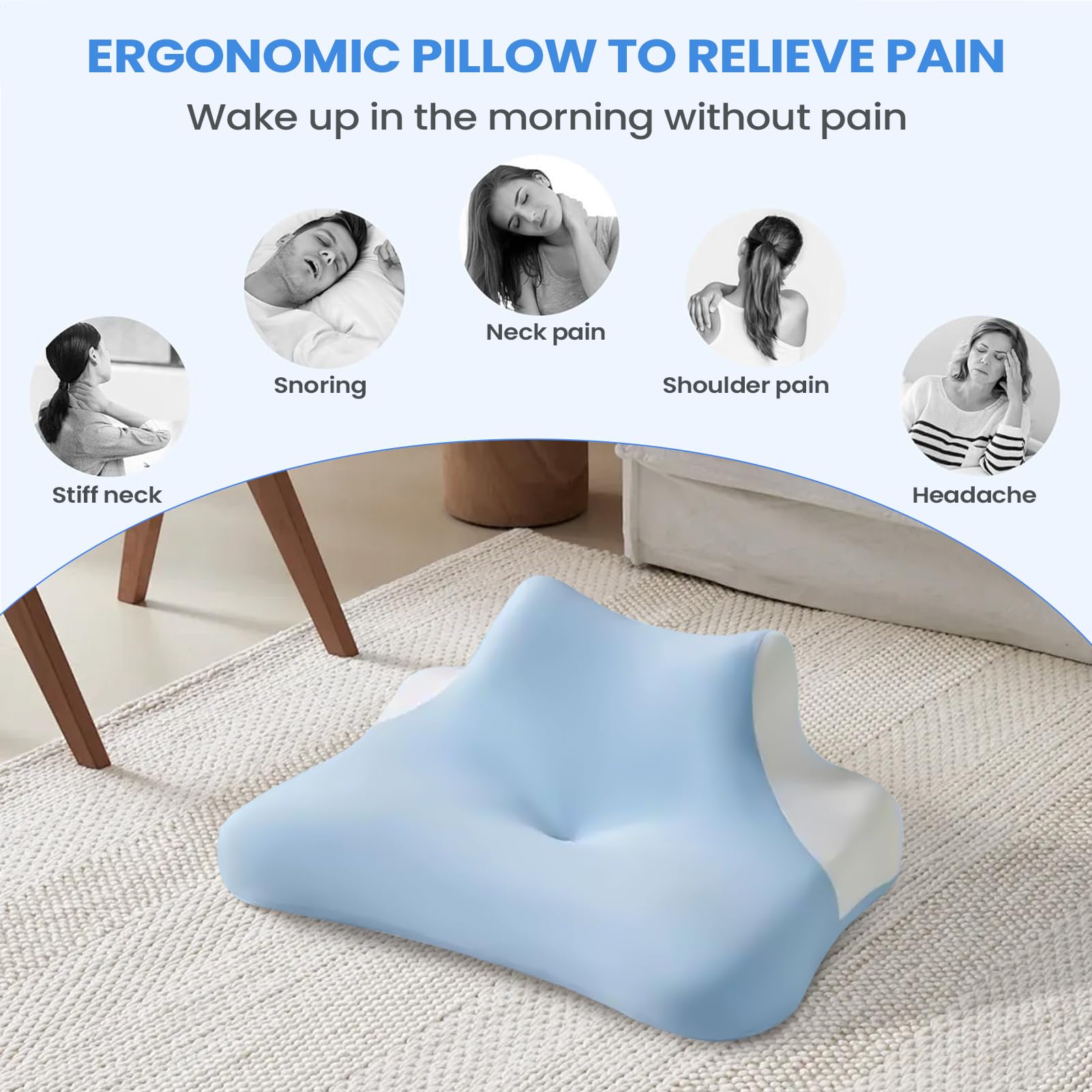Poduszka Ortopedyczna Na Szyję I Kark Wygodne Ergonomiczne Wsparcie Z