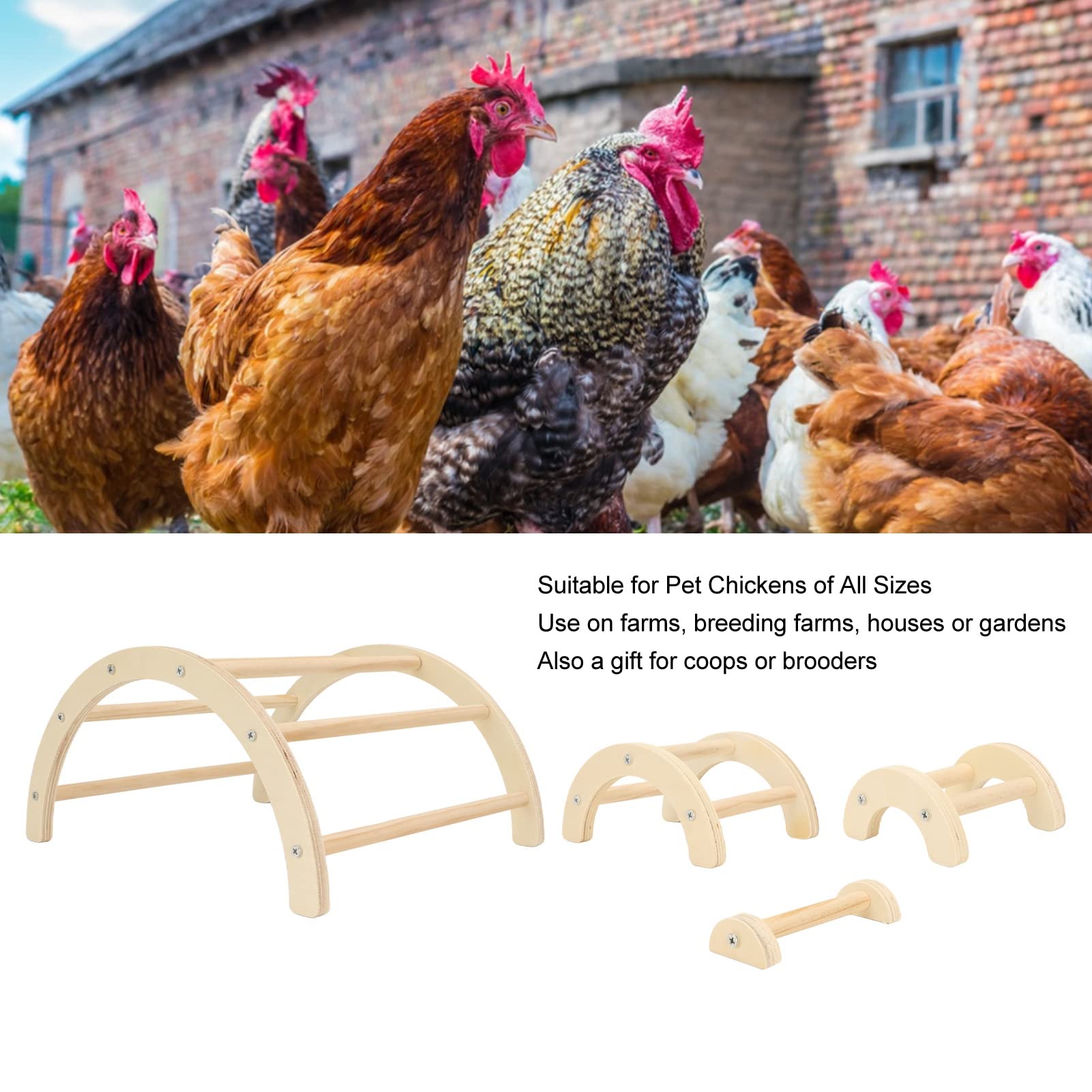 12 STUKS Kippenspeelgoed voor Kuikens Coop Accessoires, Kip Schommel Ladder Baars Roosts, Spiegel Speelgoed, Gemaakt Hangend Kip Schommel Speelgoed voor Kuikens Kippen Hanen