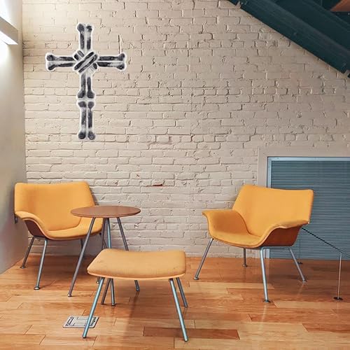 Miniatura 6 de PURESTORY Cruz decorativa de pared para decoración de pared para el hogar. Decoración de pared de cruz de metal religioso. Decoración de pared de