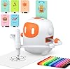 Drawing Robot for Kids, Educational Drawing Robots Toy with 100 Cards Smart Drawing Robot, Screen-Free Interactive Educational Toy for Children 3–10 Learning Art & Creativity