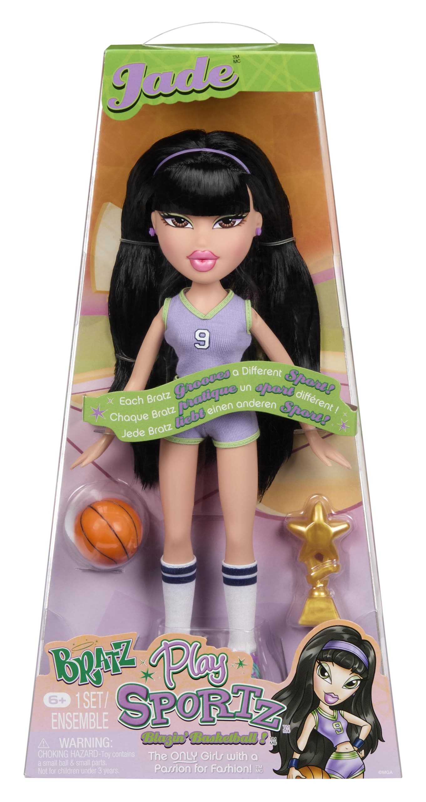 Bratz Play Sportz Jade (Basketball) – Modepuppe mit Accessoires – Produktbeschreibung