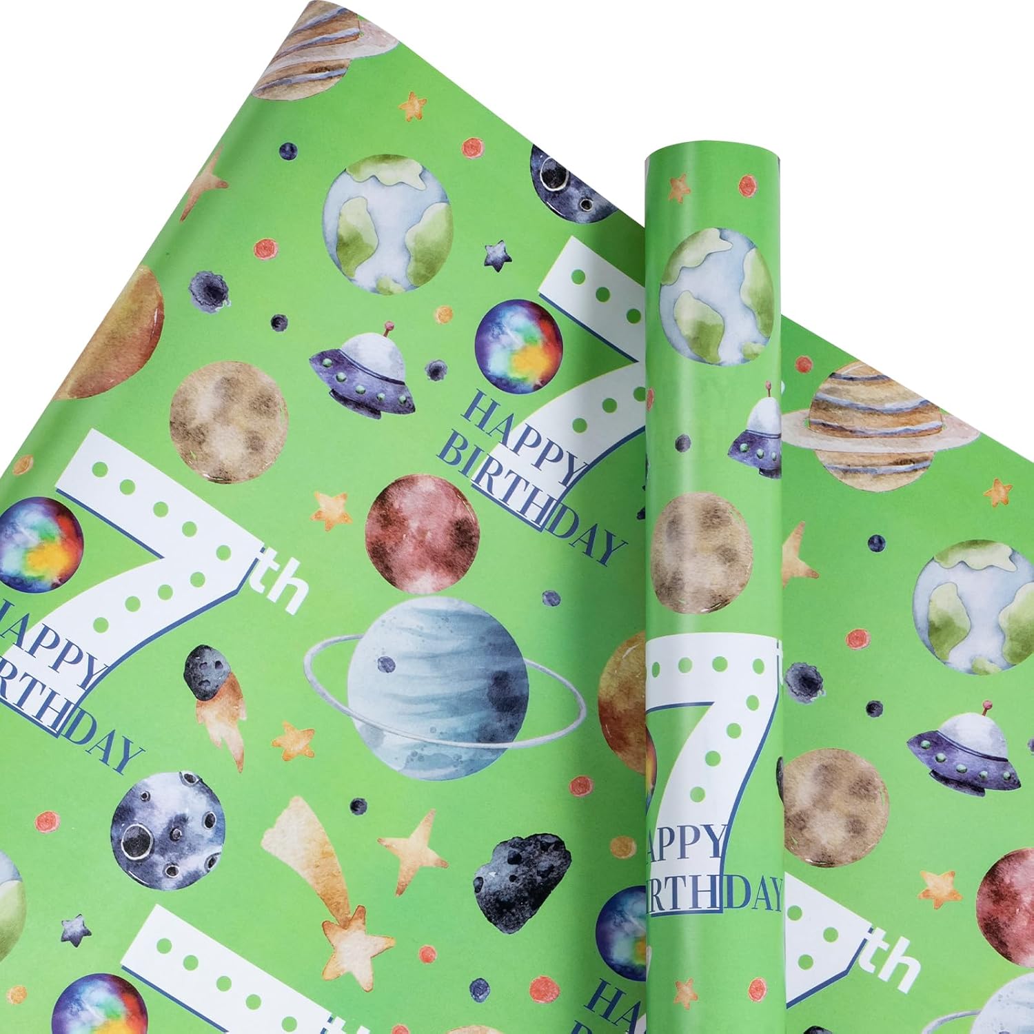RUSPEPA Birthday Wrapping Paper Roll For Girls Boys, Mini Roll, Cute Capybara Capy