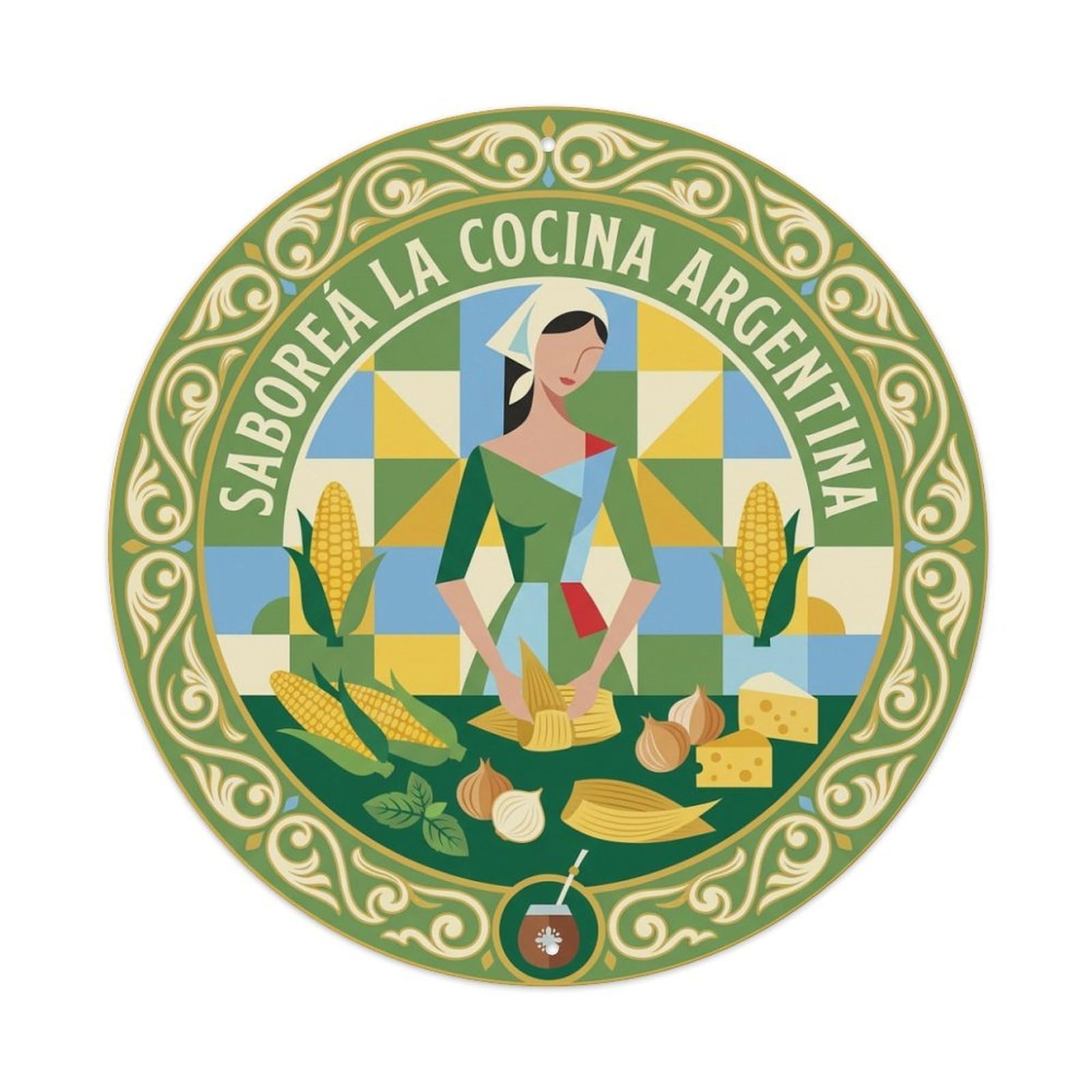 Celebrate Argentina Cuisine Taste Humita Metal Tin Sign