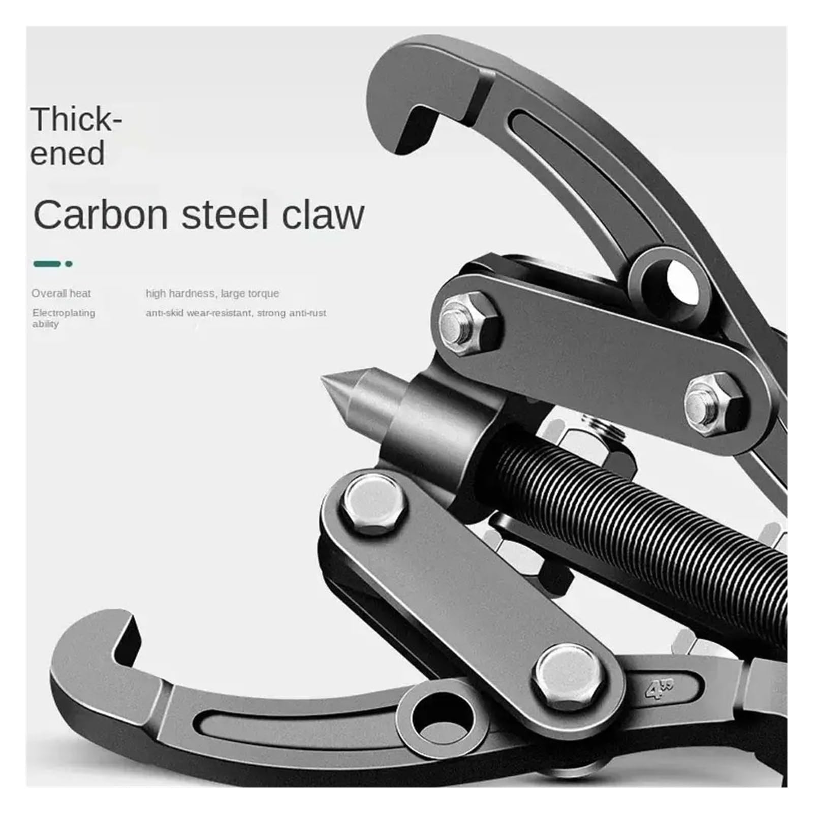 Estrattore per ingranaggi a 3 ganasce Estrattore a tre griffe 1pc Utensile for cuscinetti commutabile a due griffe/a tre griffe in acciaio al carbonio for ingranaggi forgiati | 6"