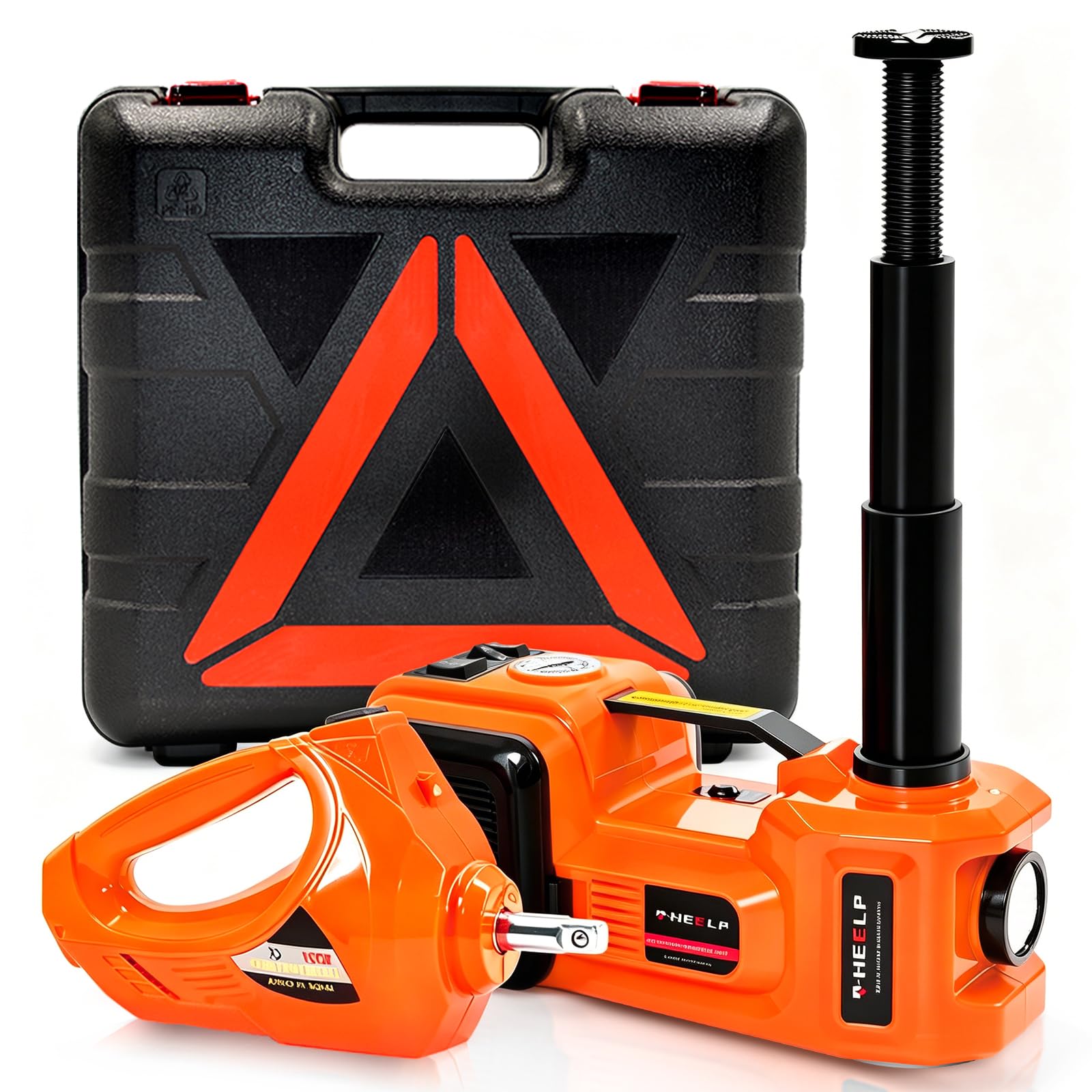 E-HEELP 5-Ton Electric Hydraulic Car Jack Kit with Inflator