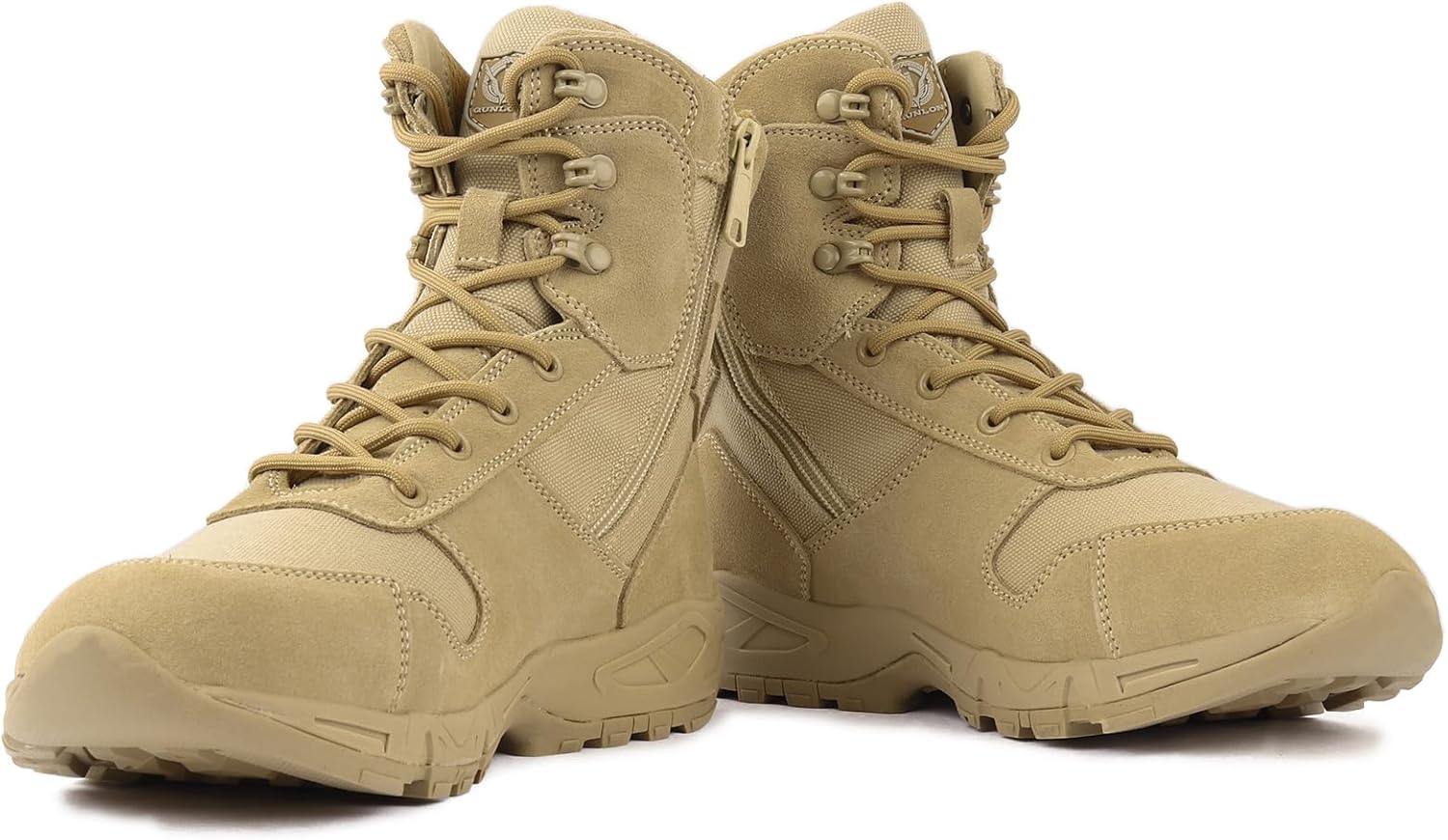 QUNLON Tactical Military Combat Boots Lightweight Desert Jungle Army Work Outdoor Motorcycle Boots Side Zipper - Image 7