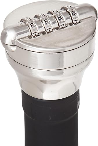 Cerradura/sellador combinado de licor/botella de vino de acero inoxidable y negro