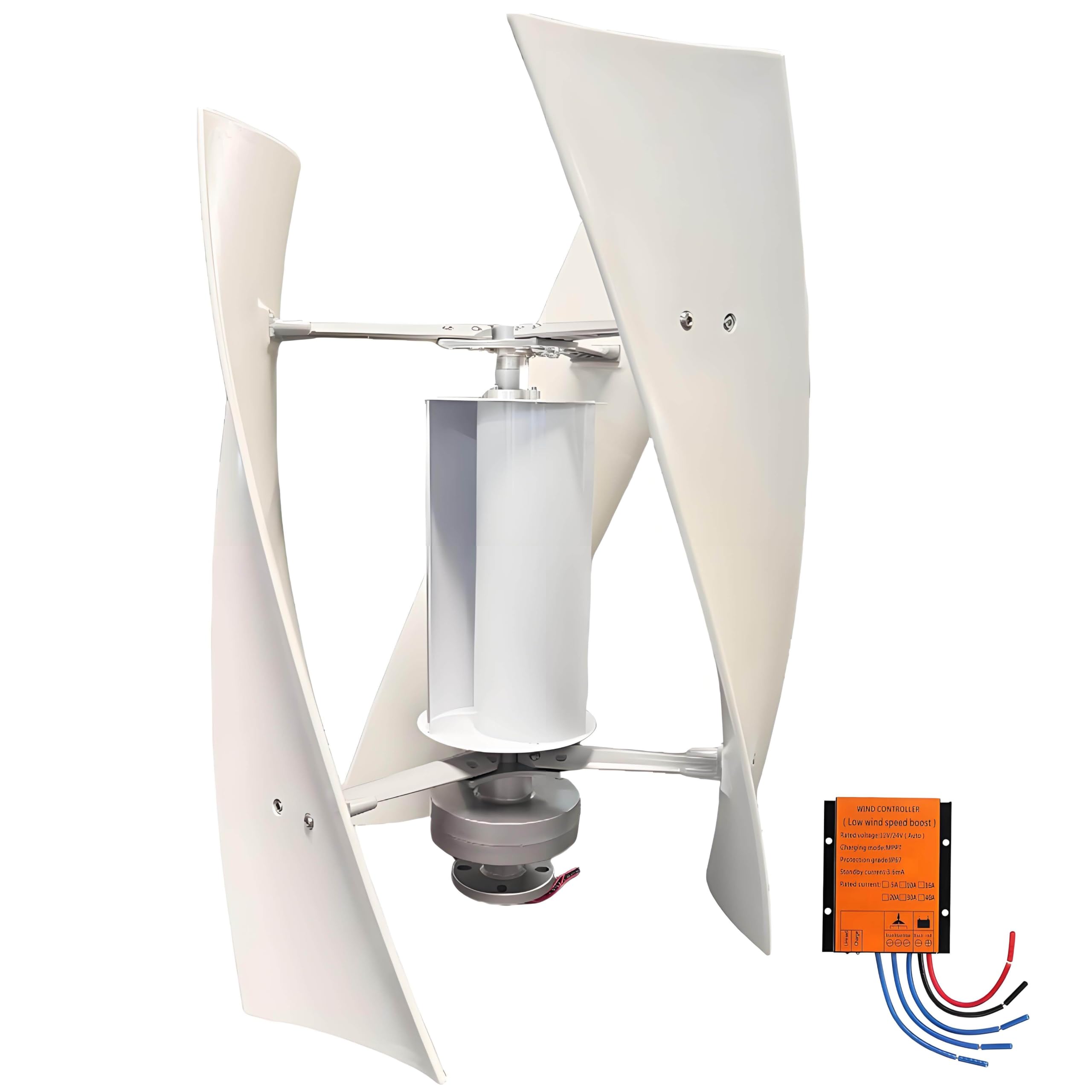 Turbina Wiatrowa, 10000W, 12000W, Cichy Pionowy Generator Turbiny Wiatrowej z Lewitacją Magnetyczną, 12V 24V, 3 łopatki, Odpowiedni do Domowych Turbin Wiatrowych z Pionową Osią Obrotu 10000W-24V