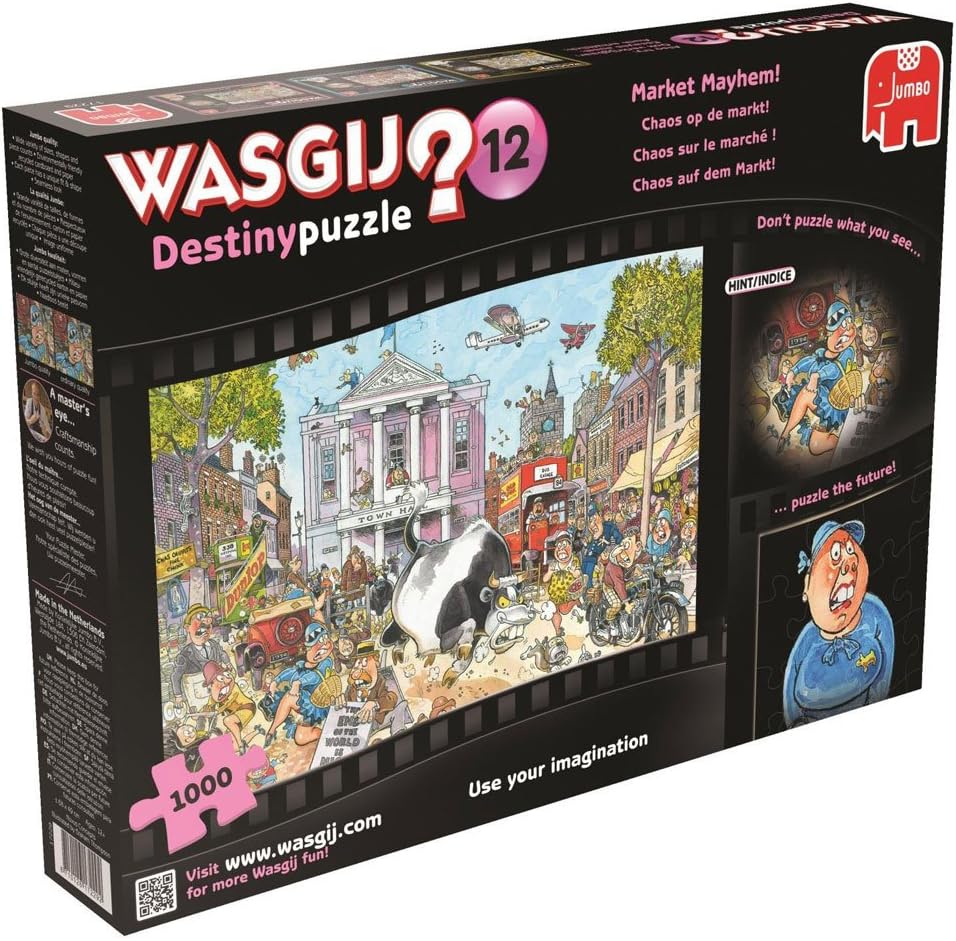 Wasgij Market Mayhem 1000 Piece Destiny Cartoon Jigsaw Puzzle