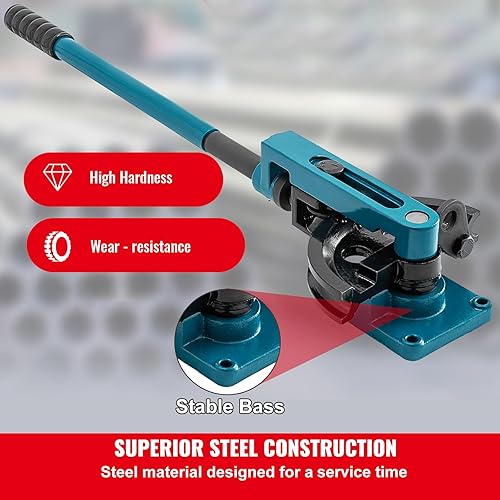 Miniatura 5 de Happybuy Juego manual del doblador del tubo del tubo 38" a 1" Wmuere para el trabajo del metal, acero
